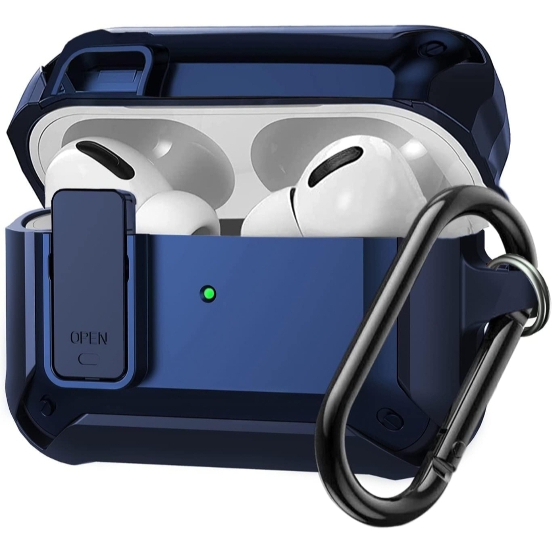 Shockproof Cover Case Compatible with AirPods Pro 2 / AirPods Pro GEN-2- Blue